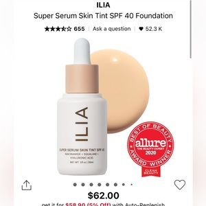 ILIA Skin Tint Shade ST3 Balos